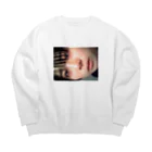 若い頃のこの顔引退出来ないぽい Big Crew Neck Sweatshirt