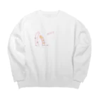 小さなおみやげやさん（SUZURI支店）のチンアナゴくんとニシキアナゴくん Big Crew Neck Sweatshirt