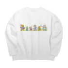 かわいい童画の世界のえんそくの日 Big Crew Neck Sweatshirt