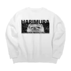 ハリネズミ針村のHARIMURA（黒） Big Crew Neck Sweatshirt