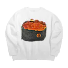 脂身通信Ｚのお寿司_握り寿司_いくら軍艦巻き Big Crew Neck Sweatshirt