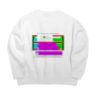 でおきしりぼ子の実験室の元素周期表ー英語(横) Big Crew Neck Sweatshirt