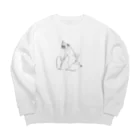 ＰＵＧＬＡＮＤのパグの輪回し～フォーン Big Crew Neck Sweatshirt