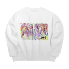 🌈🚫さいれんとすぺくとらむ🚫🌈の七色翼 Big Crew Neck Sweatshirt