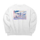 真崎清明@創作のうしBAR Big Crew Neck Sweatshirt