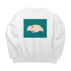 Mihoのマルメタピオカガエル Big Crew Neck Sweatshirt