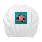 釉薬(ゆうやく)の空腹の月 Big Crew Neck Sweatshirt