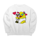 あさずきのNEW!たまごマダム Big Crew Neck Sweatshirt