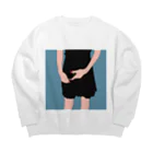 KIR199の写ルンです少女 Big Crew Neck Sweatshirt