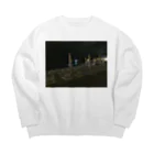 R-pigの夜のビーチ Big Crew Neck Sweatshirt