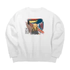 mojokinnの鮭ピ Big Crew Neck Sweatshirt