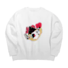 KM1010のゆらゆら洋 Big Crew Neck Sweatshirt