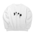 yamayamayuiyuiのよにんぐみ Big Crew Neck Sweatshirt