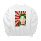 yoisoの神 Big Crew Neck Sweatshirt