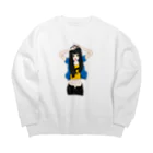 じっどまーのぴーす。 Big Crew Neck Sweatshirt