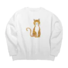 chicodeza by suzuriの野良猫ちゃん Big Crew Neck Sweatshirt