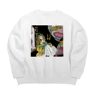 Majimanjiのメランコリープリンセス Big Crew Neck Sweatshirt