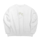 otoka flower のなびく Big Crew Neck Sweatshirt