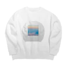 momo_emiのmomo_emi 血迷ったらこうなった Big Crew Neck Sweatshirt