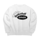 Basketball DinerのBasketball Diner ロゴ黒 Big Crew Neck Sweatshirt