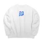 ラムネのデザイン(？)屋のfor ramuners(White ver) Big Crew Neck Sweatshirt