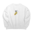 リラックス金魚のニーチェは鴨になりました Big Crew Neck Sweatshirt