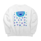 🍒かずぴーのおみせ🍓の🔵水玉すくえあ🔵 Big Crew Neck Sweatshirt