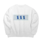 うぐいすのぺんぎんさん Big Crew Neck Sweatshirt