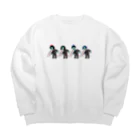 のうみそクラブの恐怖のドラキュラ Big Crew Neck Sweatshirt