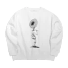 jeje0102の生存第一 Big Crew Neck Sweatshirt