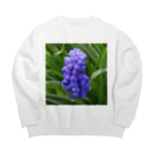 でおきしりぼ子の実験室のMuscari botryoides(1:1) Big Crew Neck Sweatshirt