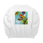 池田蔵人の僕等の小舟 Big Crew Neck Sweatshirt