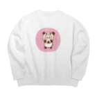 万枚ちゃんのおにぎりパンダ Big Crew Neck Sweatshirt