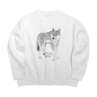 ウルフくんのウルフくん Big Crew Neck Sweatshirt