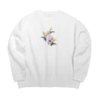 NORI OKAWAの怠惰な犬 Big Crew Neck Sweatshirt