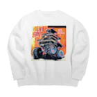 Mobile Gift Shop のnever give up KUMAMOTO  Big Crew Neck Sweatshirt