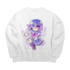 月蝕ざっか店＠SUZURIの<dolls>ユメミル （For Backprint） Big Crew Neck Sweatshirt