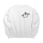 ヨロでございま府のハイパーどたどたダブルセンスちみ Big Crew Neck Sweatshirt