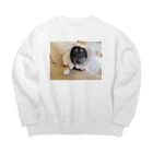 まーやーばふばふのラブリーなあじ君 Big Crew Neck Sweatshirt