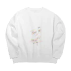 藁餅屋さんの咲いてた、花が。 Big Crew Neck Sweatshirt