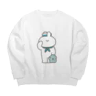 ナポリのSUZURIの水兵うさちゃん Big Crew Neck Sweatshirt