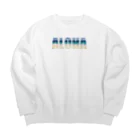 aloha808mahaloのALOHA × ビーチ＠ハワイ Big Crew Neck Sweatshirt