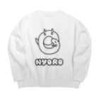 下野ゲノゲのNYORO-オネンネ Big Crew Neck Sweatshirt