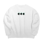 ＰＵＧＬＡＮＤのマンボウ３つ・黒・小 Big Crew Neck Sweatshirt