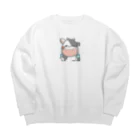 イラスト兄弟のうっしゃー Big Crew Neck Sweatshirt