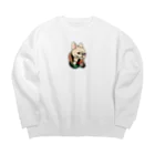 2216studioの写楽のっぽいフレブル。 Big Crew Neck Sweatshirt