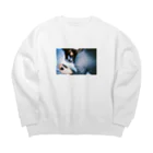 待ってる場所の衝動 Big Crew Neck Sweatshirt