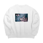 待ってる場所の集合！ Big Crew Neck Sweatshirt