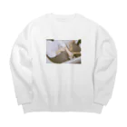 待ってる場所のはだのうごき Big Crew Neck Sweatshirt