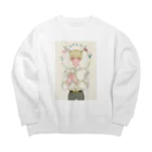 うちゅうのケモ耳男子 Big Crew Neck Sweatshirt